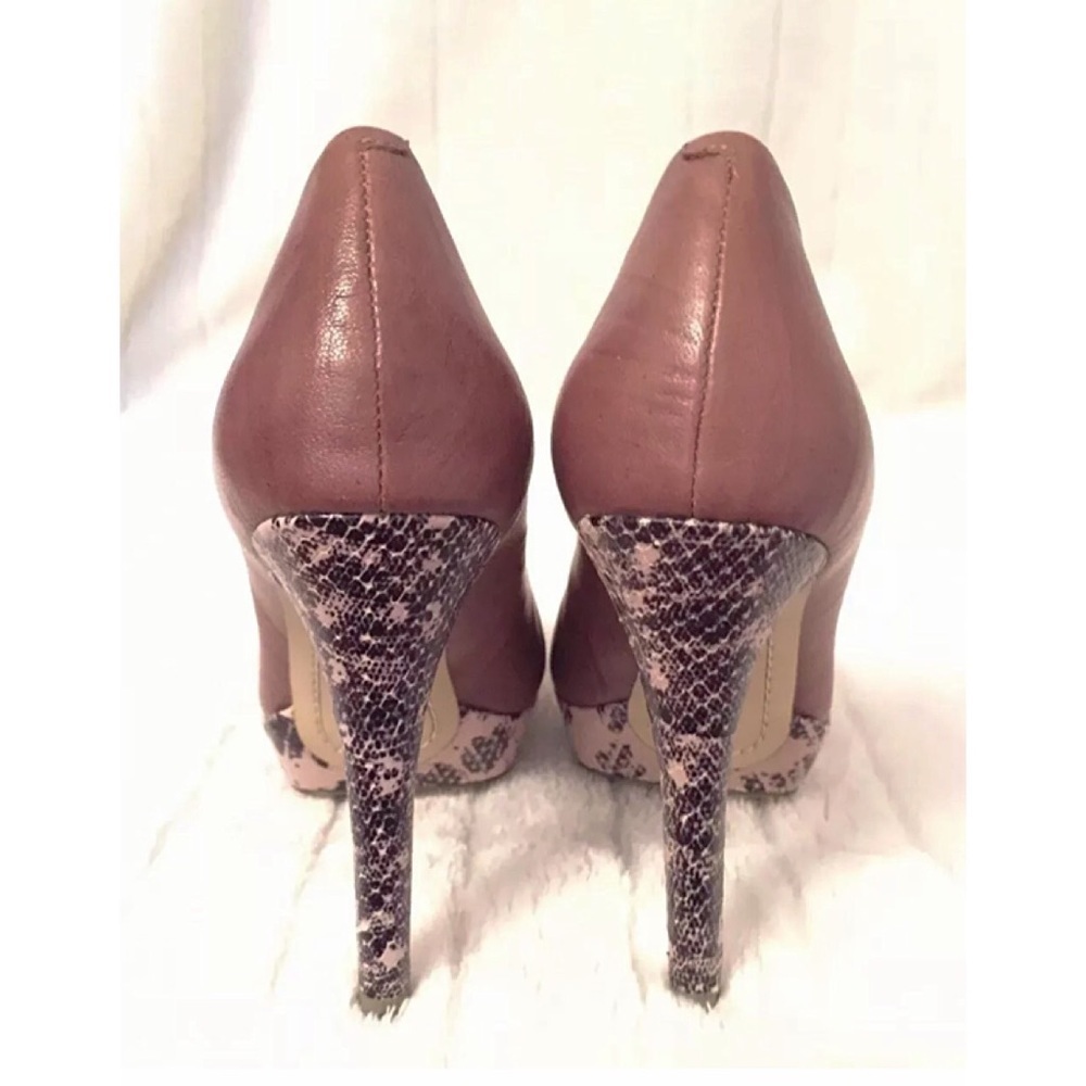 Bcbgmaxazria Brown W/ Python Platform & Stiletto - image 4